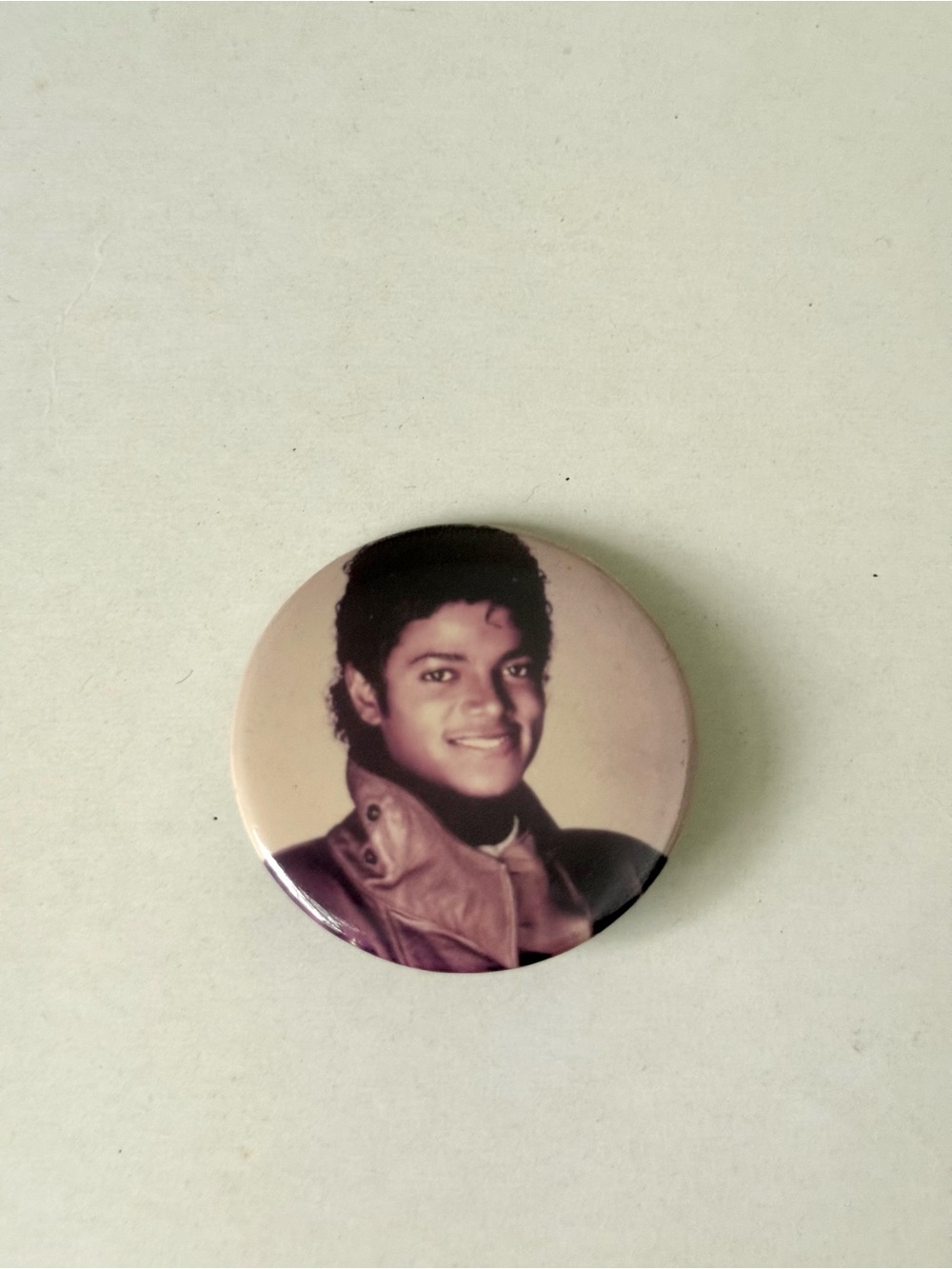 Vintage 1980s Michael Jackson Thriller Era Small Pin – Retro Music Memorabilia